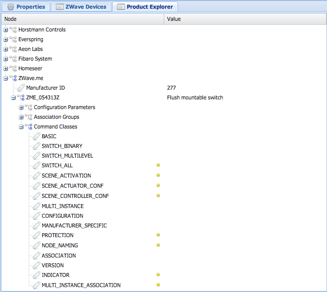 Z-Wave Product Explorer