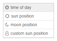 Input Type Selection