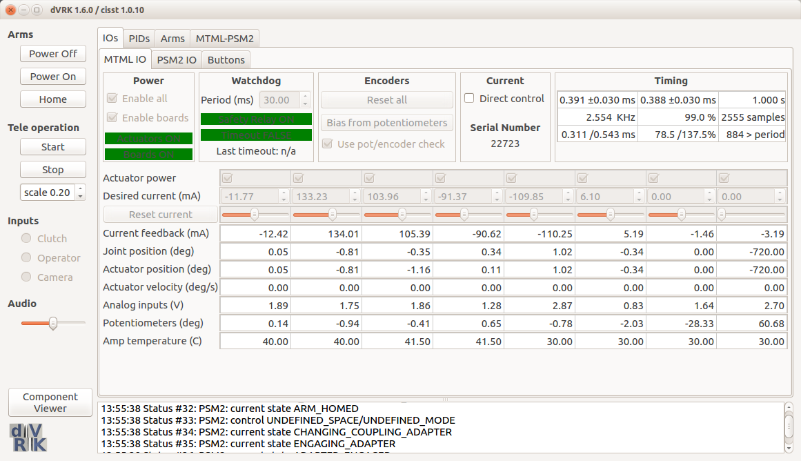 Robot IO GUI