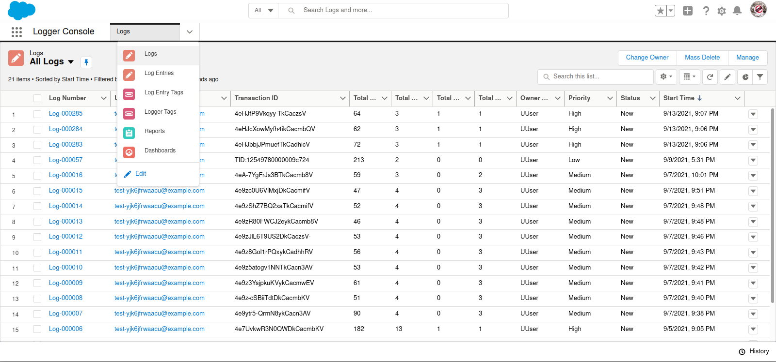 Logger Console app