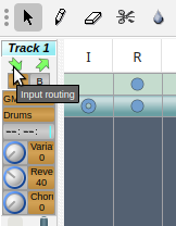 Input Routing Arrow